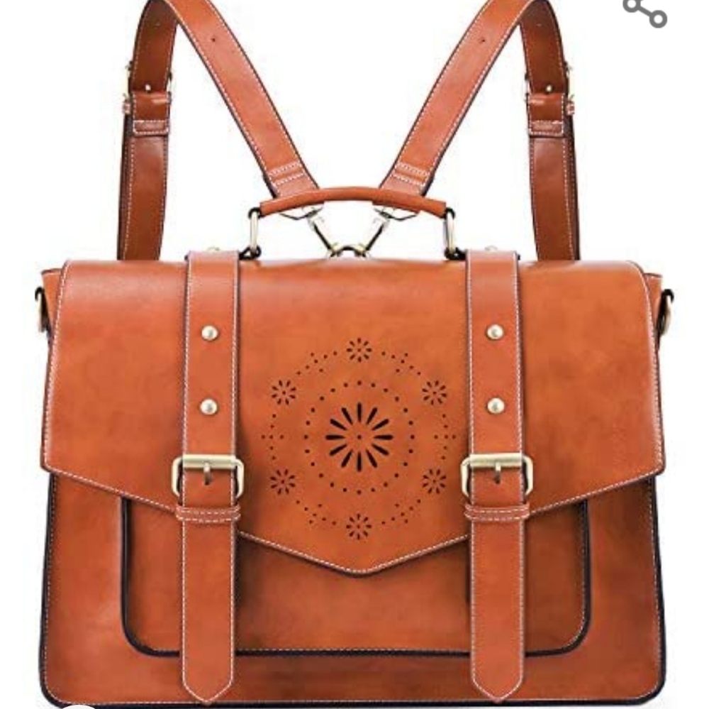 ECOSUSI Backpack for Women Briefcase Messenger Lap